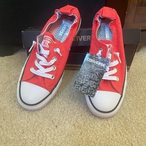 Coral Converse size 8 - womens